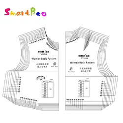 1:1 Basic Sewing Pattern Fashion Women Prototype Full Scale Clothing Design Rulers Template Apparel Pattern Making