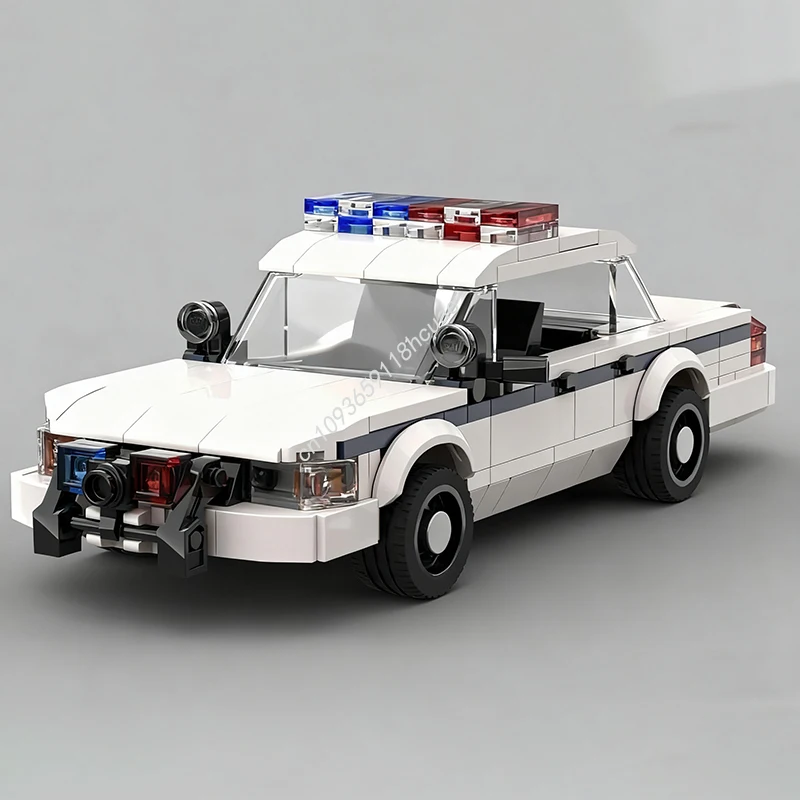 407 pçs moc clássico coroa victoria ii polícia interceptor cidade campeões supercar modelo blocos de construção crianças brinquedos presentes natal