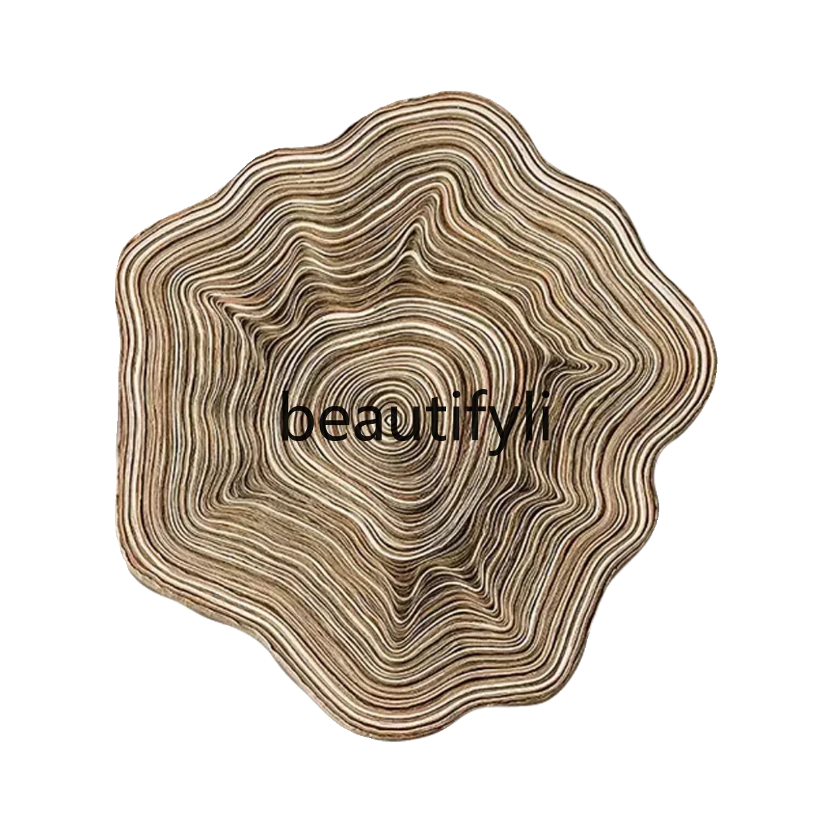 60.Wabi-Sabi Style Three-Dimensional Texture Handmade Pleated Cloth Living Room Paper Art Entrance Abstract  Decorative Painting