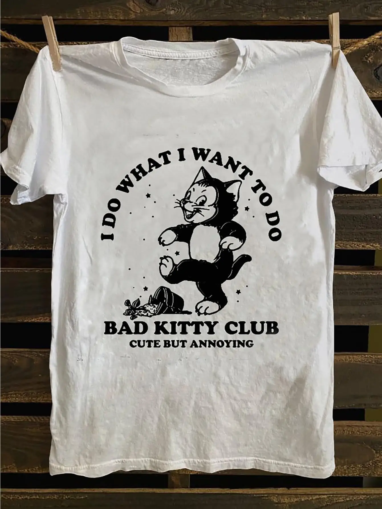 

Retro Old School Punk Rock Dark Style, Playful Portrait Slogan Animal