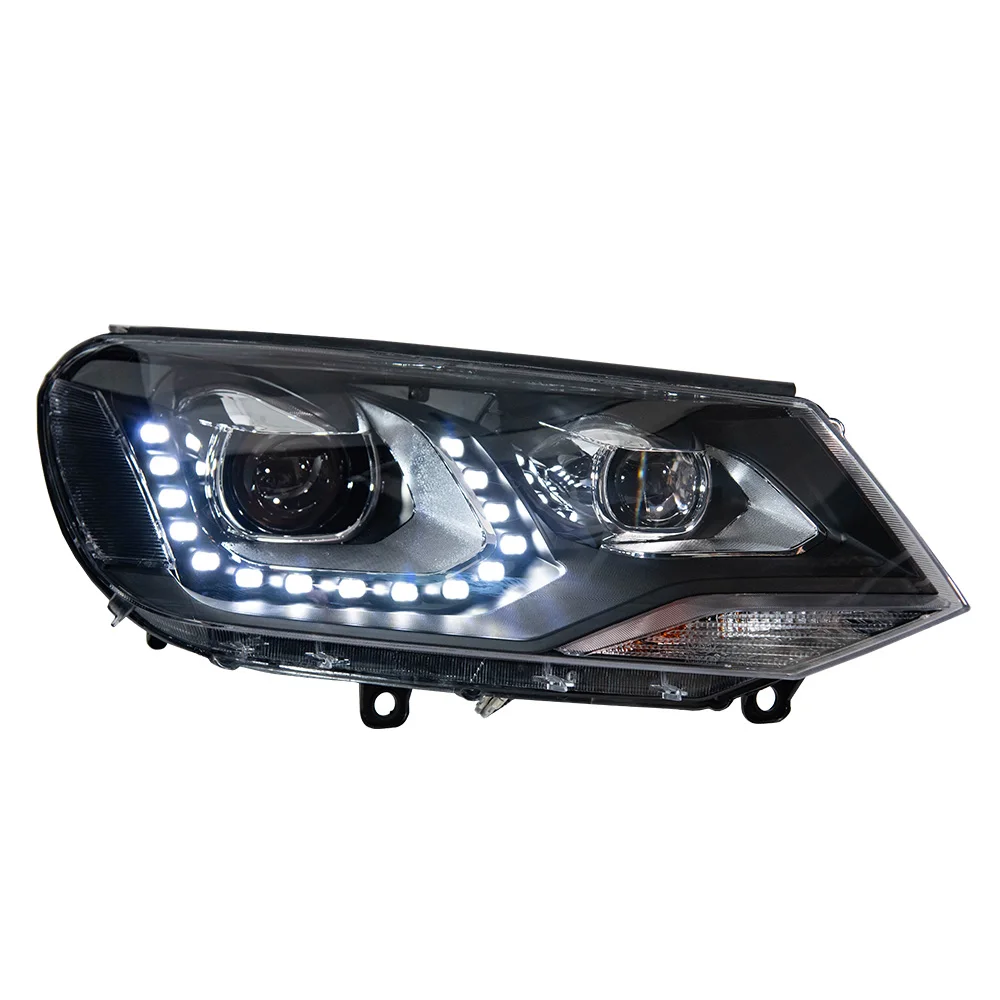 Car Light For VW Touareg LED Headlight 2011-2015 Headlights Touareg DRL Turn Signal High Beam Angel Eye Accessories