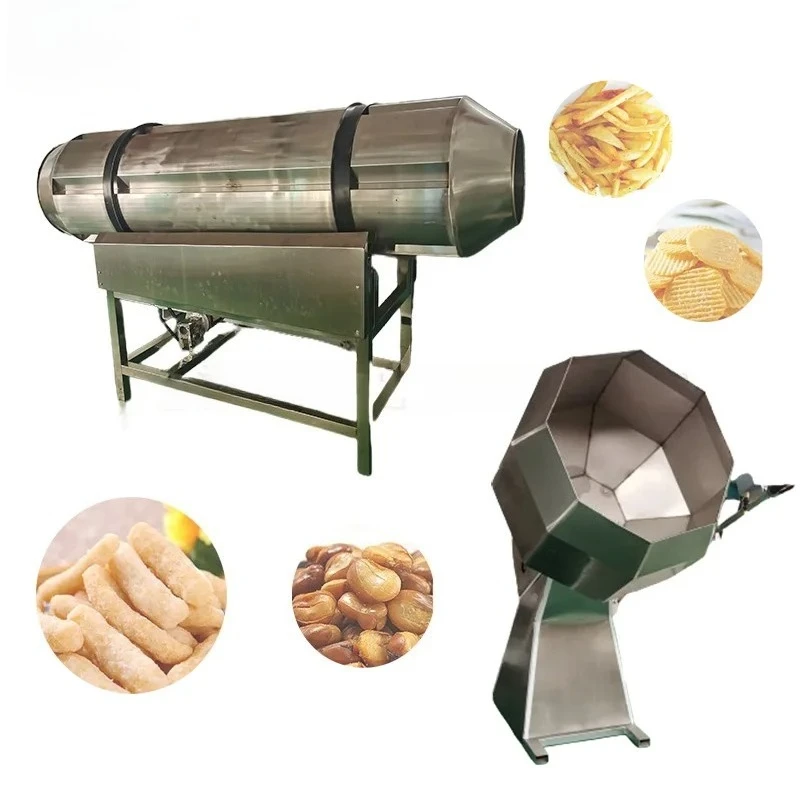 

Factory Outlet Oil Injector Drum Type Other Seasoning Processing Machines Snack Popcorn Potato Chips Flavouring Machine