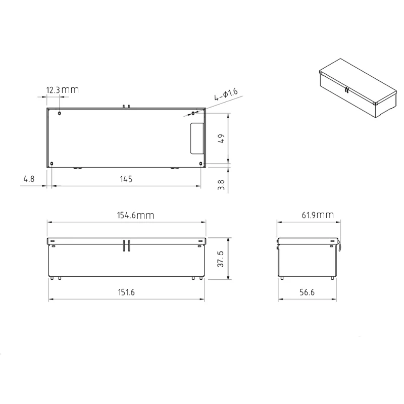 1/10 1/14 Truck Model Toys Modification Accessories Toolbox/Battery Box for Tamiya um406 Rc Crawler Car