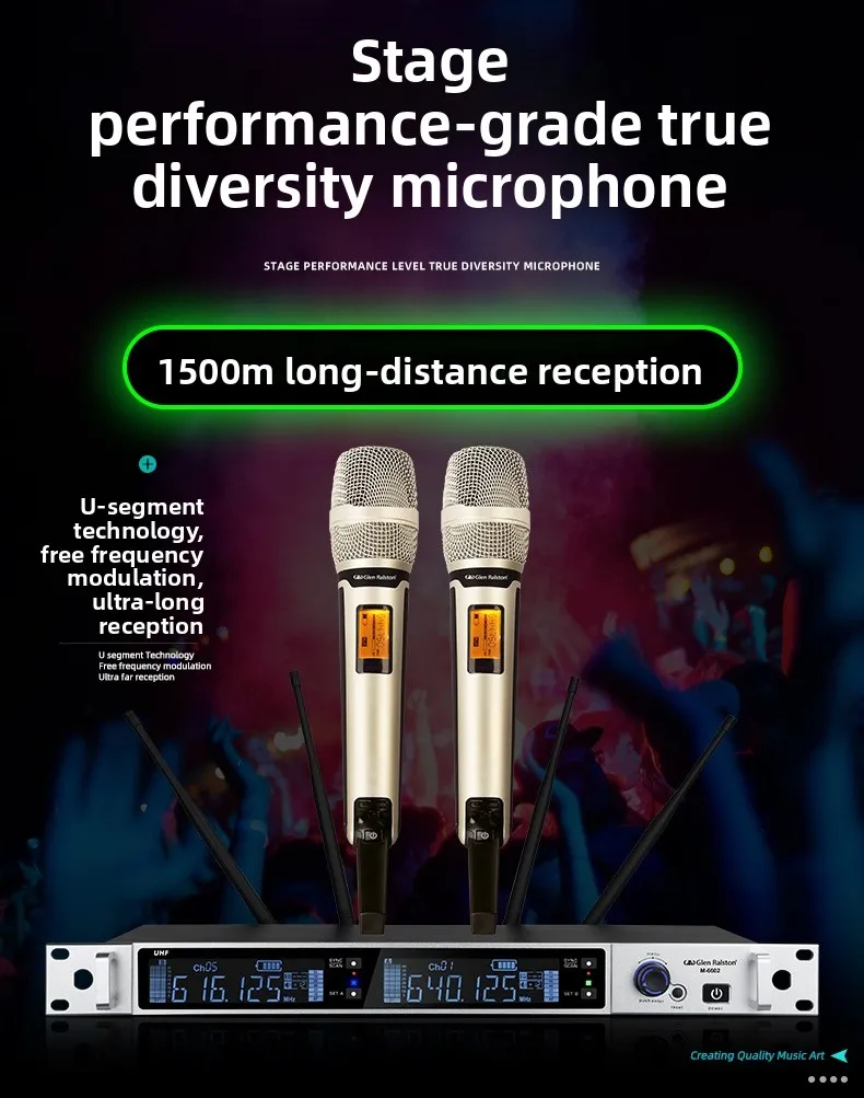 Ultra-long-distance wireless microphone one to two home conference performances wedding mi