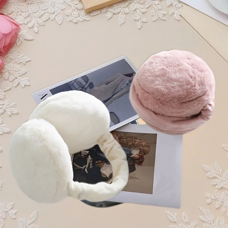 واقي أذن قابل للطي شتاء دافئ - حماية أذن قطيفة للرجال والنساء، أغطية أذن مقاومة للرياح في الطقس البارد للطلاب، خارجي أ