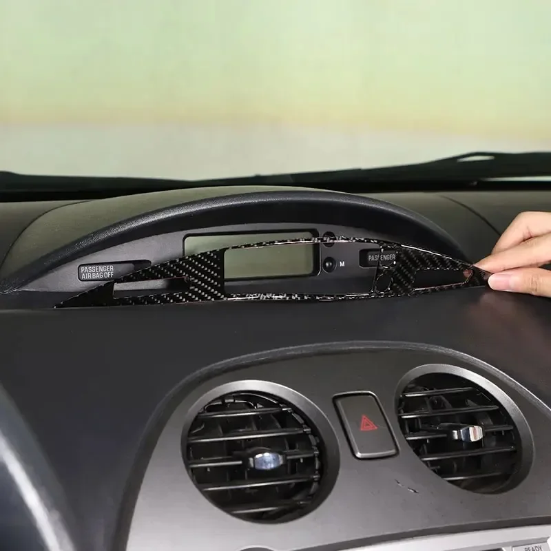 

Для Mitsubishi Eclipse 06-11 мягкое углеродное волокно автомобильное центральное управление CD рамка дисплея крышка отделка наклейка аксессуары для интерьера автомобиля