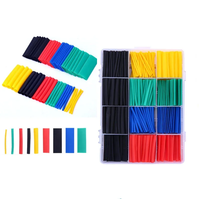 Schrumpfschlauch-Set, hitzebeständiger Schlauch, Schrumpfschlauch-Set, Schutz für elektrische Verbindungen, Drahtisolierung, Schutzüberzug