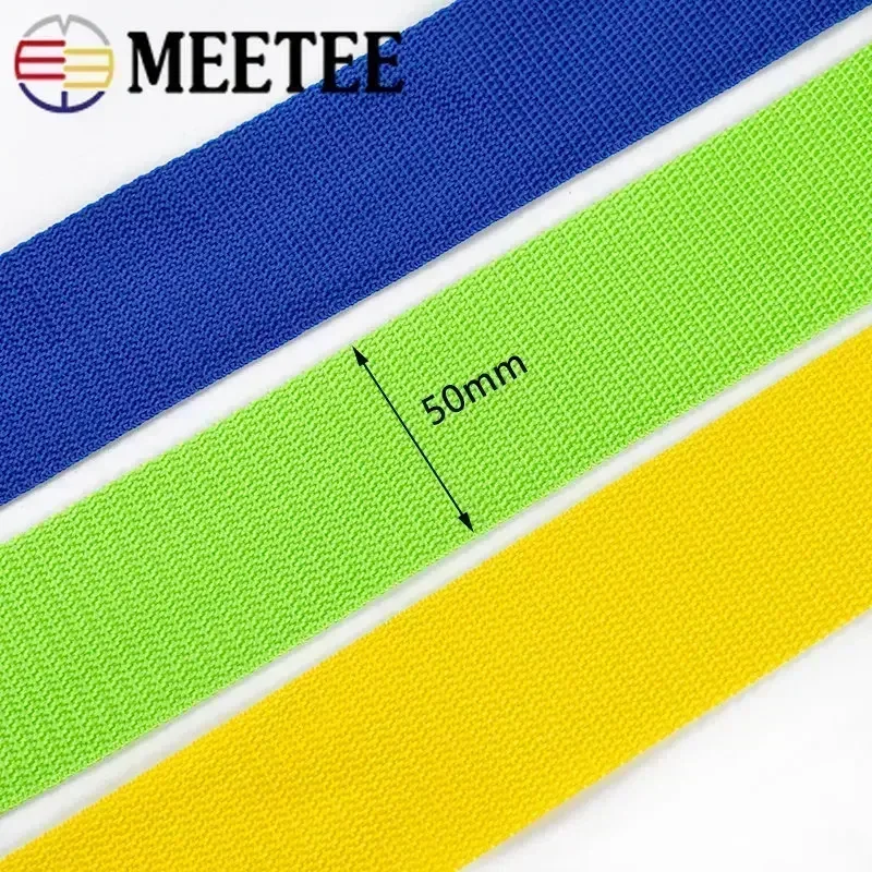 Meetee 5Meter 20-50mm Polypropylene PP Nylon Webbing Ribbon for Belt Strap Dog Collar Harness Outdoor Band Garment Shoes Tape