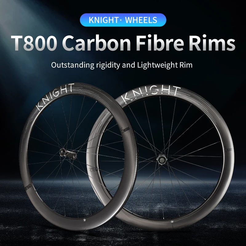 Road Bike T800 Carbon Rims 700C Height 50 mm Carbon Rims Bicycle Rims Ultra Light 1.59 kg