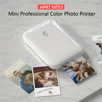 HPRT MT53 Pocket Mini Portable Printer New 313PDI High Definition Color Photo Printer 2x3 Inch Self-adhesive Photo Paper Maker