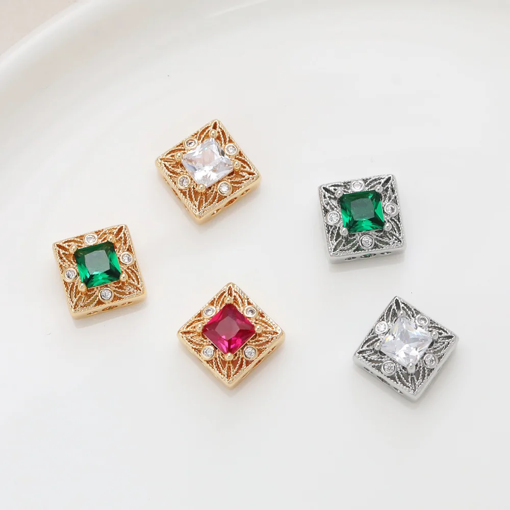 

Сердечный дизайн 50 шт. 10*10 мм аксессуары для браслетов/фурнитура и компоненты для ювелирных изделий/ручная работа/позолота/бусина «сделай сам» # 195041