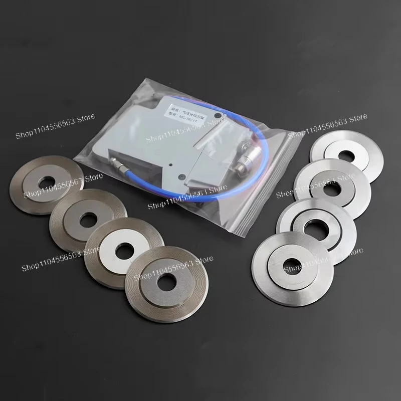 Pneumatic Circular Cutting Blade Holder for Slitting Machine, Replacement Knife for Paper Rubber Fabric Plastic Cutting