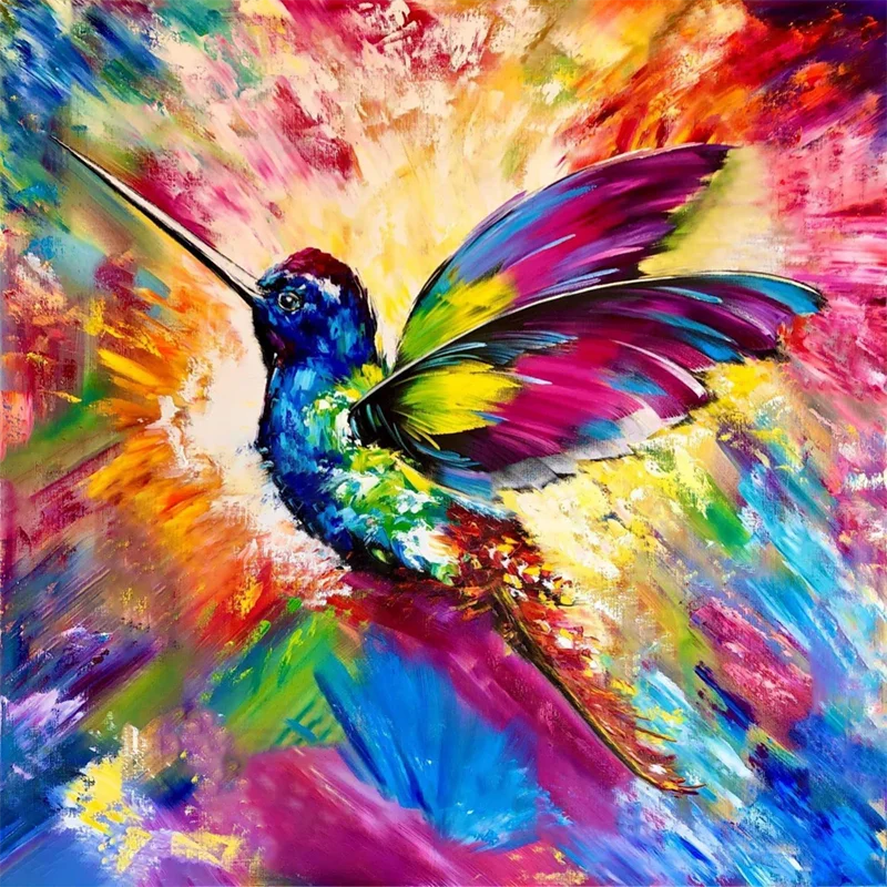 DIY 5D Diamond Beautiful colored kingfisher Full Diamond Painting Embroidery Kits Handmade Home Decor