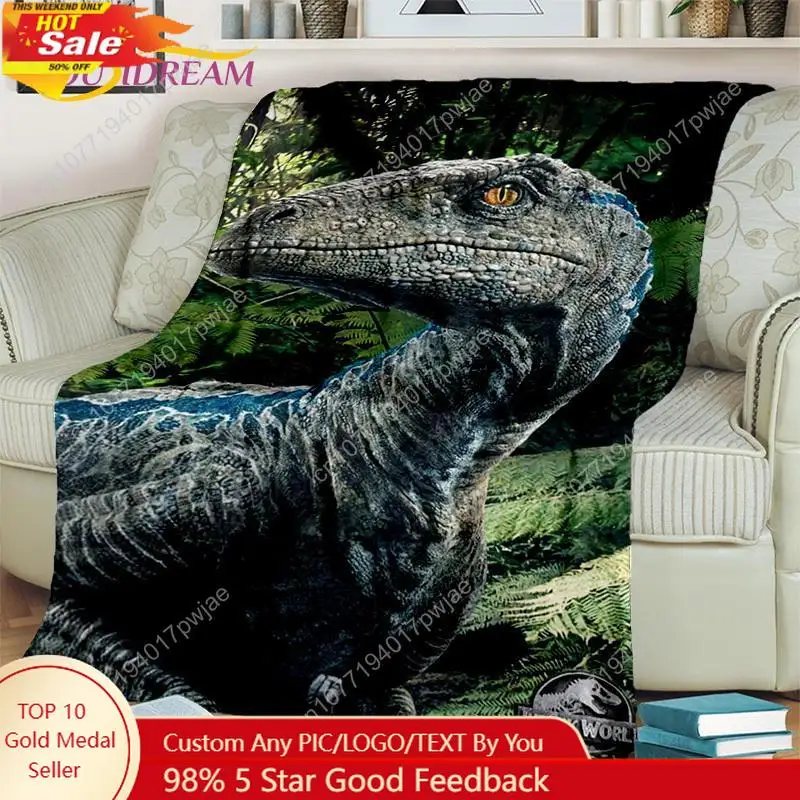 

Jurassic Park Dinosaur 3D Cartoon Blanket,Flannel Throw Blanket for Home Bedroom Bed Sofa Picnic Office Hiking Custom blankets