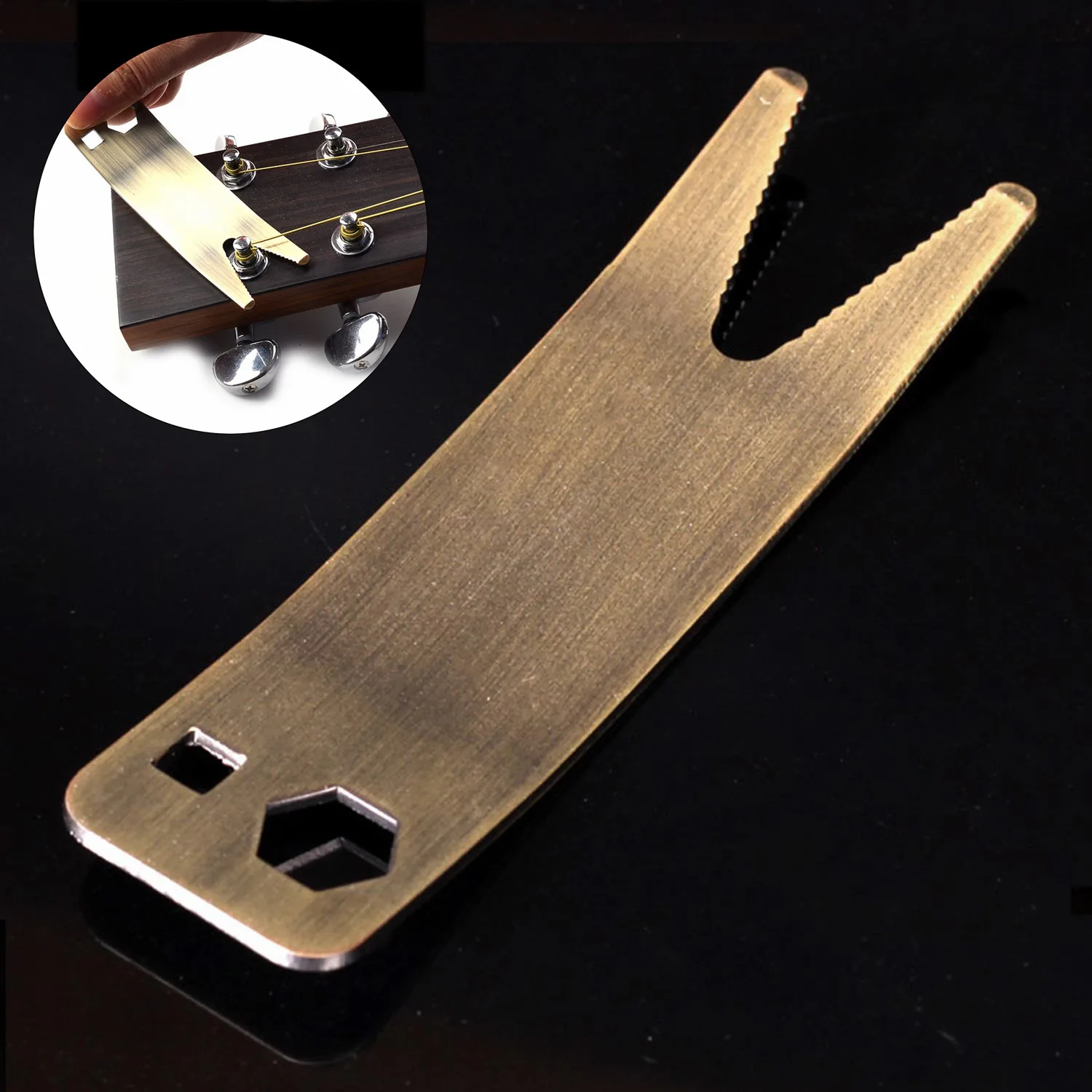 Guitar Bass Multi-function Repair Wrench Potentiometer Cap Removal Extraction Tool Three-speed Switch Nut Wrench
