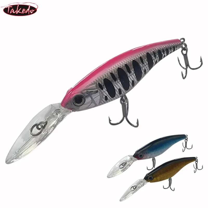 Señuelo Minnow Deep Diving Long Bill TAKEDO para lucioperca y lubina - imagen 5