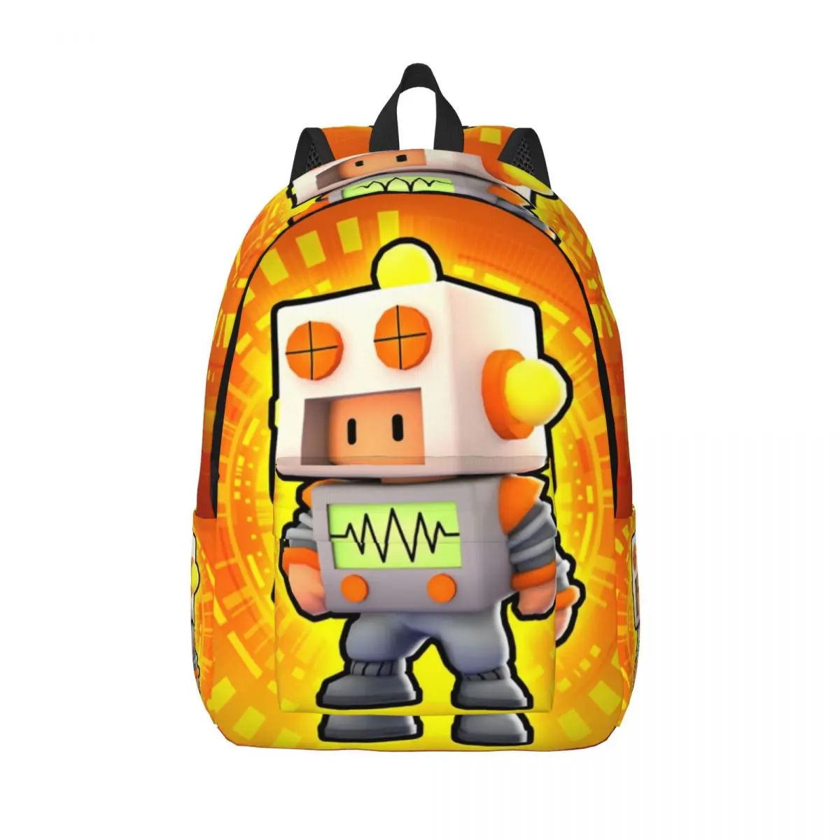 Stumbles Game Funny Guys Cartoon Classical Backpack Sports Student Back to School Gift Daypack for Men Women College Canvas Bags