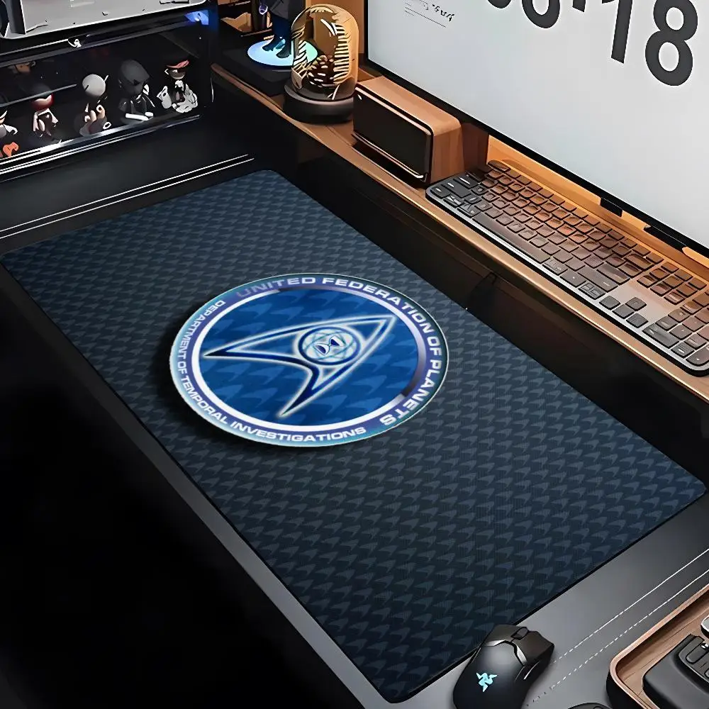 

Star MovieT-Trek Clear Mouse Pad XXL Gamer Gaming PC Computer Otaku Locking Edge DIY Customized Photo Laptop Notebook Desk Mat