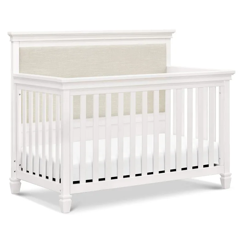 4-in-1 Convertible Crib in Warm White, Greenguard Gold Certified