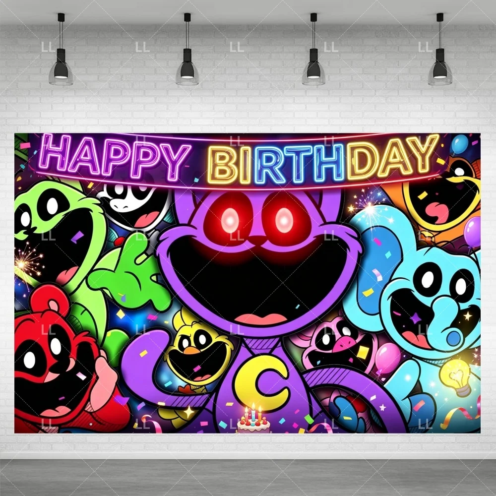 Smilings Critters Ballons Dekoration Cartoon-Tier-Banner Teller Becher Tortendekoration Geburtstagsparty-Zubehör Fotografie-Requisiten – Detail 9