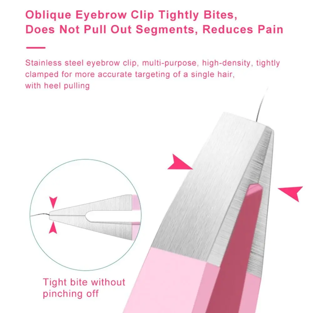 Eyebloggréinitialisation en acier inoxydable 3 en 1, outil de coupe coloré de haute précision avec brosse multifonctionnelle