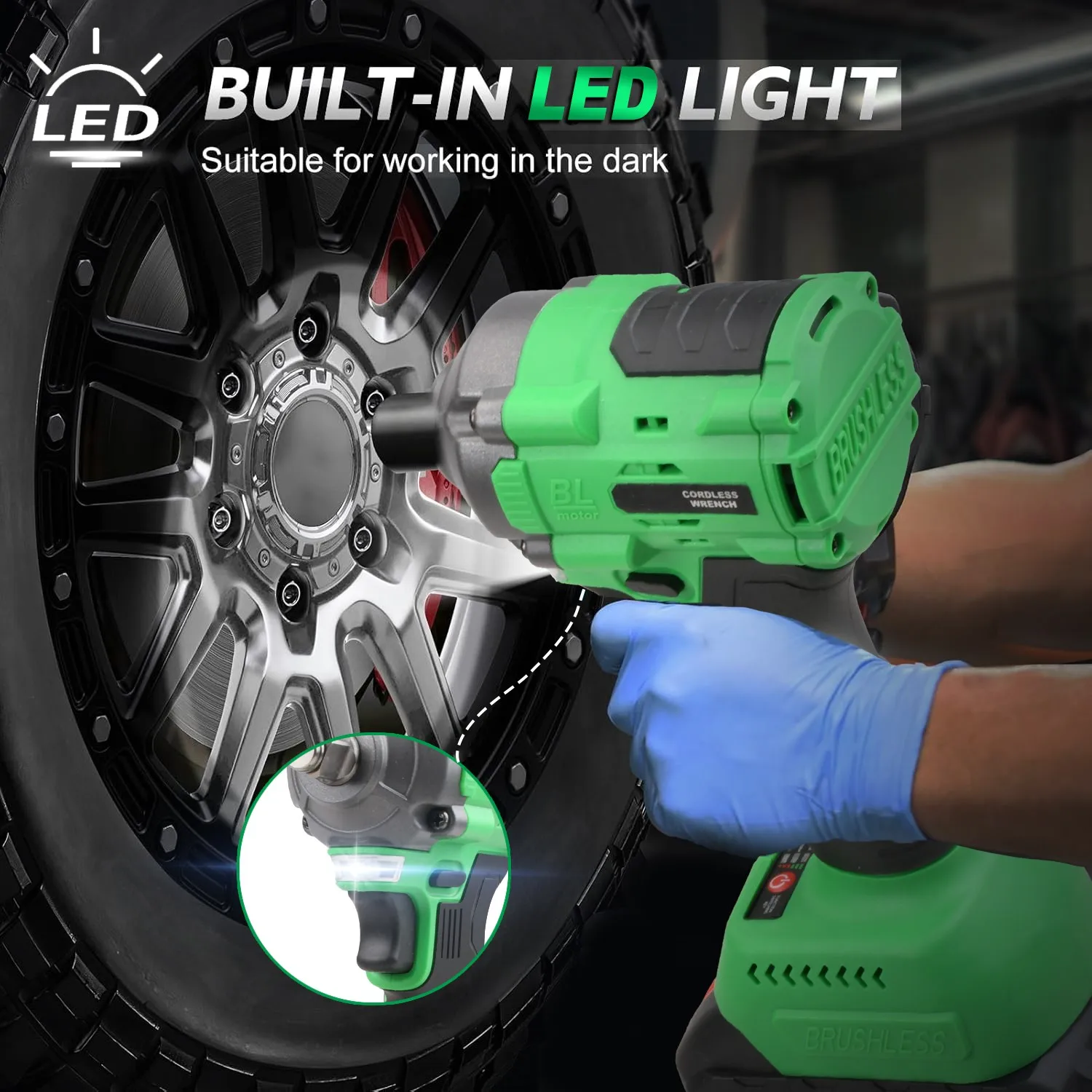 مفتاح ربط كهربائي 20 فولت 2 في 1 لاسلكي مع بطارية عزم دوران أقصى 650 نانومتر تدعم انخفاض الشحن مستودع الولايات المتحدة المحلي