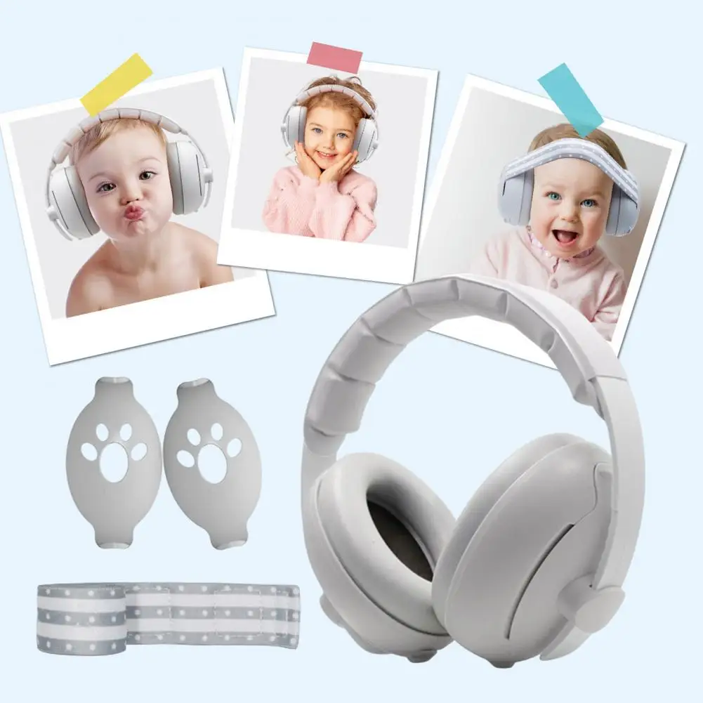 

Ear Muffs Ultra-light Baby Noise Reduction Earmuffs with Adjustable Headband for Skin-friendly Noise Cancelling Breathable Baby