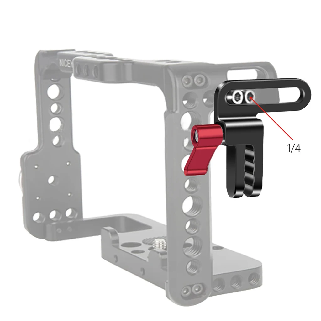 Camera HDMI-Compatible Cable Clamp for Sony A72 A73 Cage Rig Plate Adjustable Wire Clip Organizer Mount 1/4