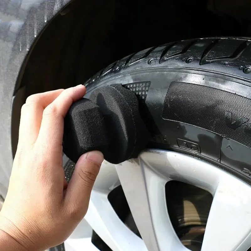 Car Wax Polishing Sponge Hexagonal Grip Applicator Hand Tire Wax Sponge High Density Foam Sponge Auto Waxing Accessories-S L view 4