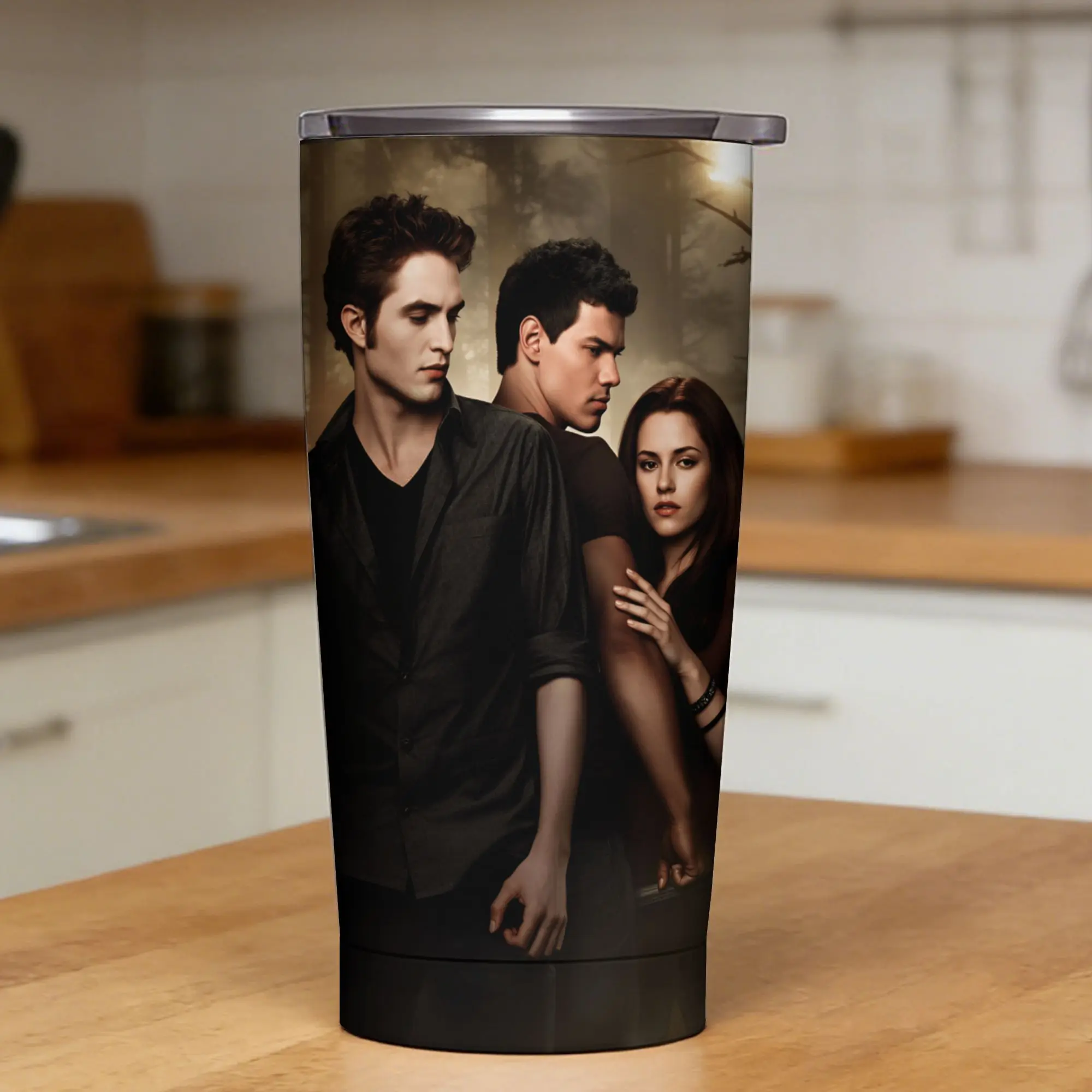 Edward Cullen Tumbler  Cold and Hot Insulated Stainless Steel Thermal Cups Custom Car Mugs,
