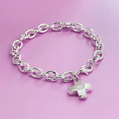 10 best sales क्रॉस ब्रेसलेट सिल्वर 925 - №1