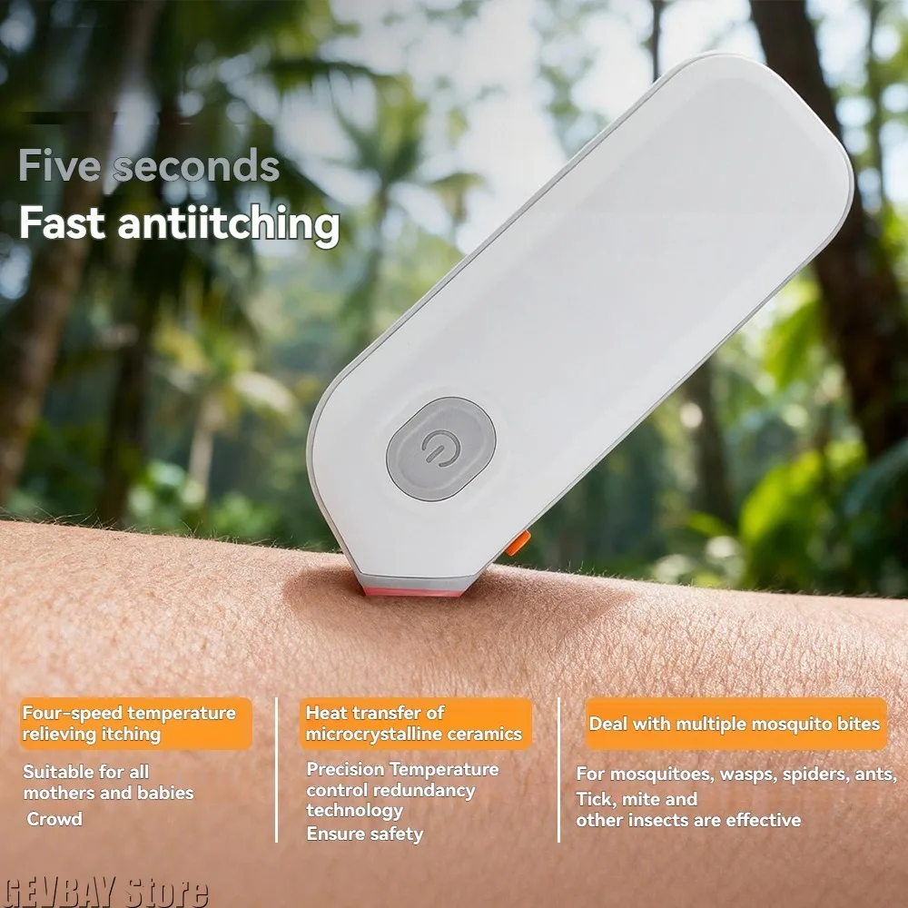 Antipruritic Pen Hot Compress Mosquito Antipruritic Bites Outdoor Heating Soothing Stick Electric Antipruritic Instrument