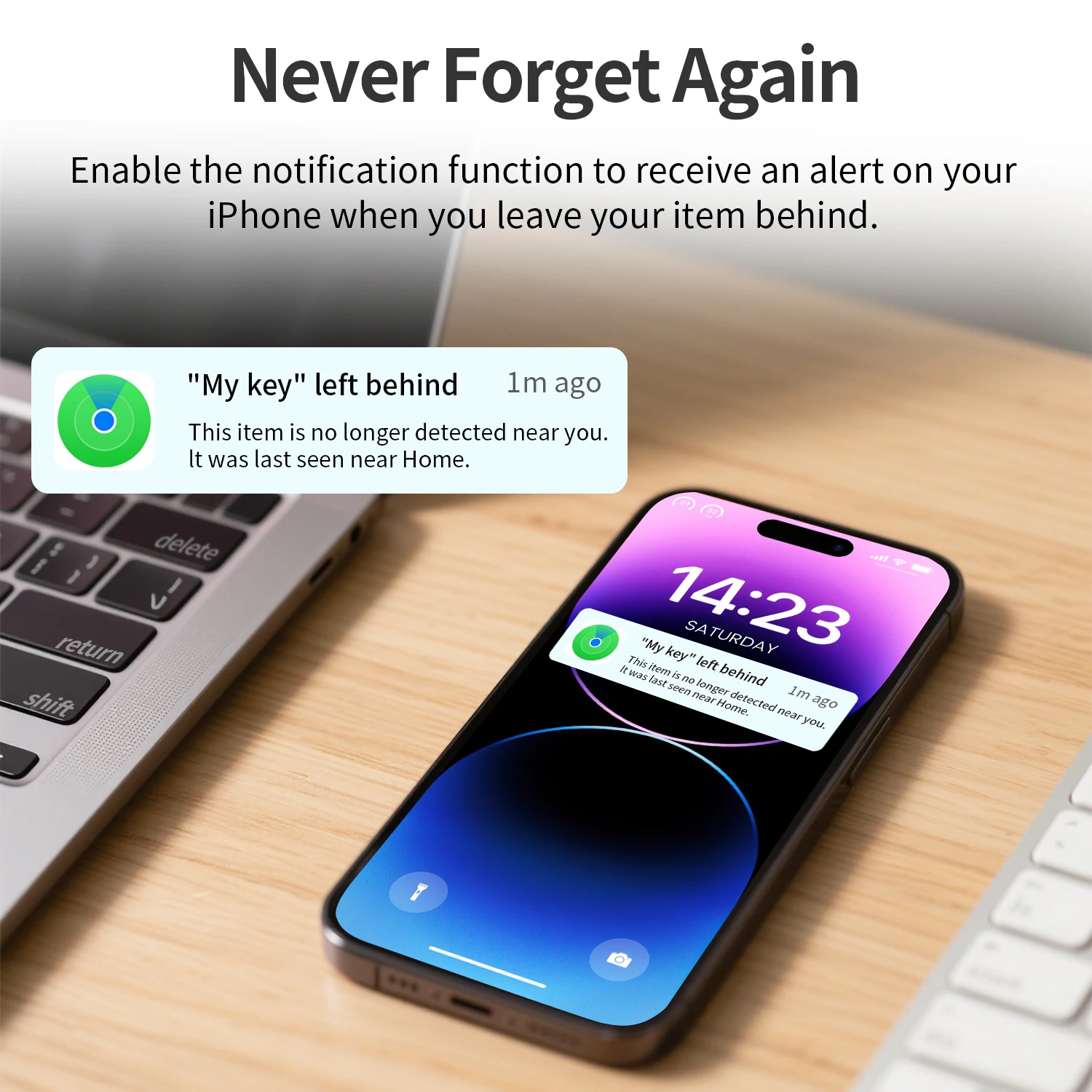AIYATO Locator Works With Apple Find My App, Tracker And Keys Finder For Lost Keys, Bags, Wallets, Luggage, Only For IOS