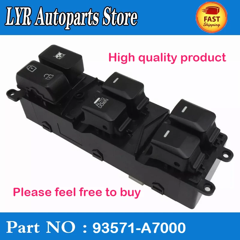 High quality Autodown Power Window Master Control Switch 93571-A7000 93571A7000 For Kia Forte Cerato car accessories