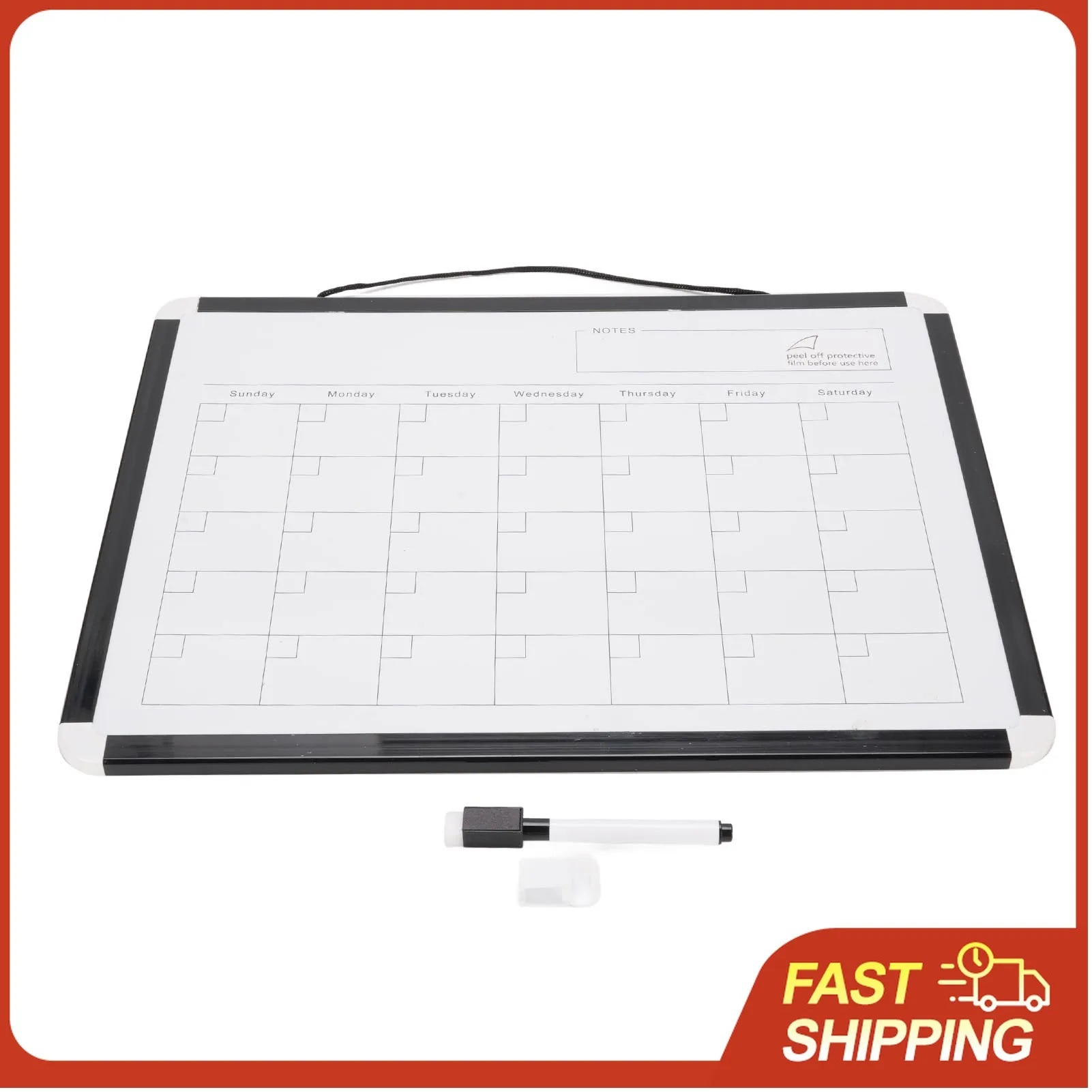 Monthly Calendar Dry Erase Whiteboard Replacement Magnetic Calendar White Board Easy To Write Practical Lightweight for School
