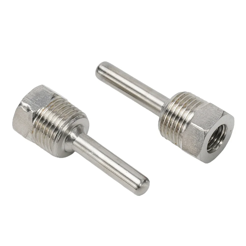 2pc 30-300mm Stainless Steel Thermowell G 1/2inch Thread Max. Pressure PN40 For Temperature Sensor Immersion Sleeve Pocket