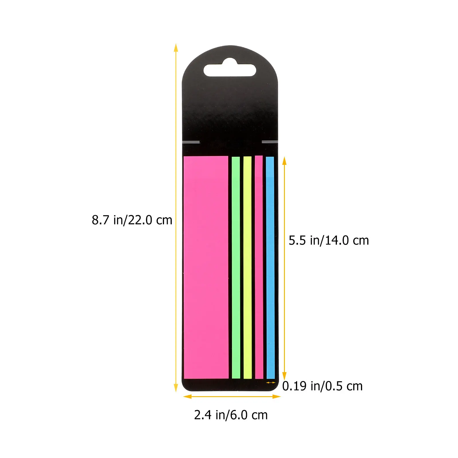 Fluorescent Self-Adhesive Reading Strips for Kids & Teachers – Colored Page Markers Learning Aid for Reading Difficulties