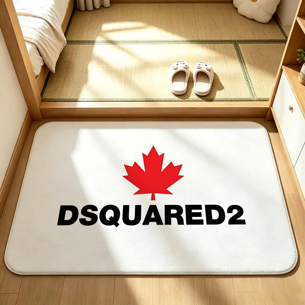 Brand-Dsquared2S Floor Mat Bedroom Carpet, Bathroom Foot Mat, Doormat, Non-Slip Absorbent Multi-Use