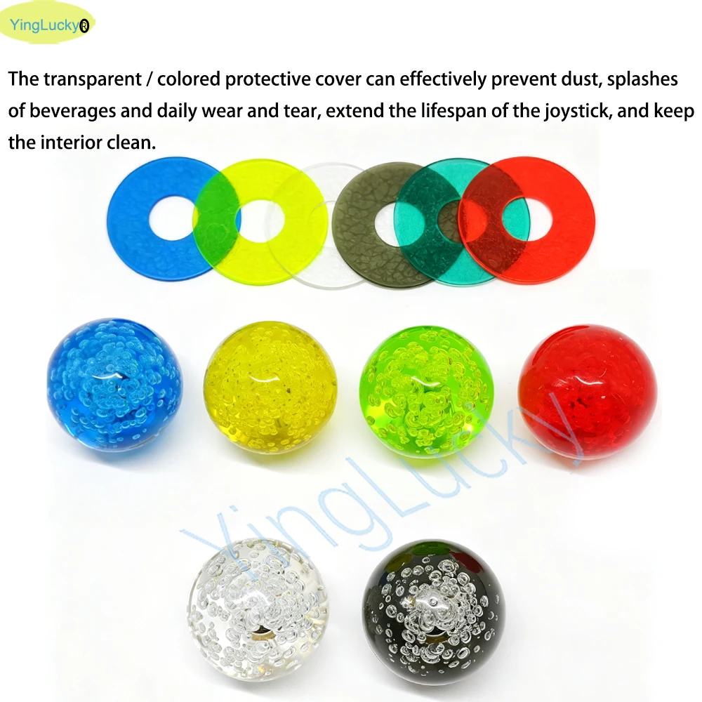 Arcade SANWA Joystick-Staubschutzkappe aus Kunststoff mit Kristall 35mm Topball für Retro-Spielautomaten Arcade-Konsole PS PC DIY JOYSTICK – Detail 4
