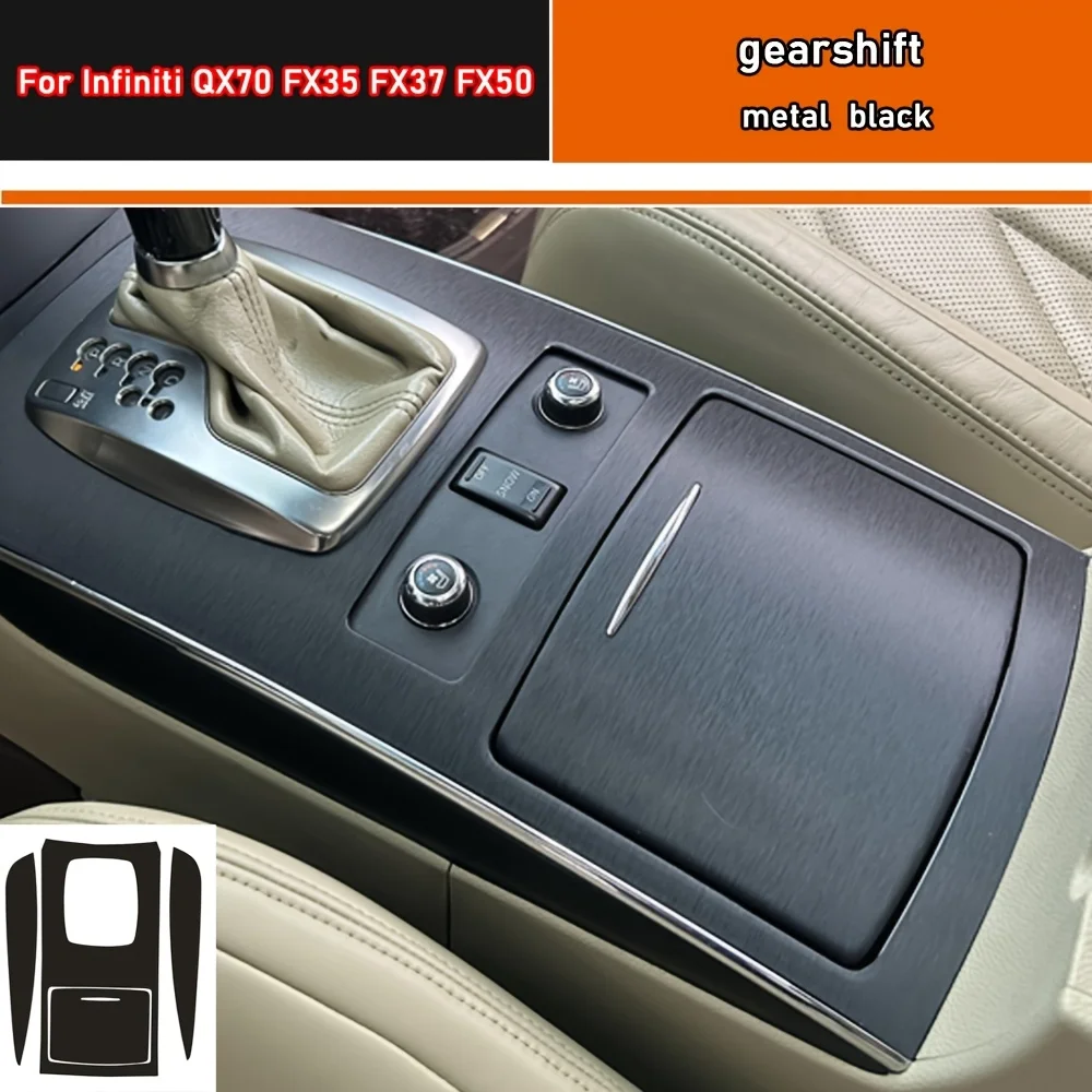 

Carbon Fiber For Infiniti QX70 FX35 FX37 FX50 2009-2016 Car Film Interior Stickers Center Console Gear Dashboard Lift Panel