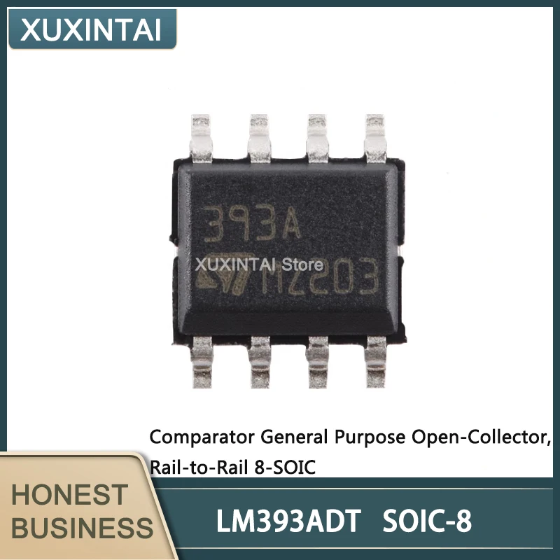 50Pcs/Lot New Original   LM293ADT LM393ADT   Comparator General Purpose Open-Collector, Open-Drain, Rail-to-Rail 8-SOIC