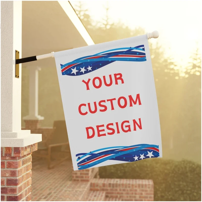 Personalized Garden Flag Custom Logo Text Flag Outdoor Banner Personalized Flags Double Sided Decor Business Wedding Flags