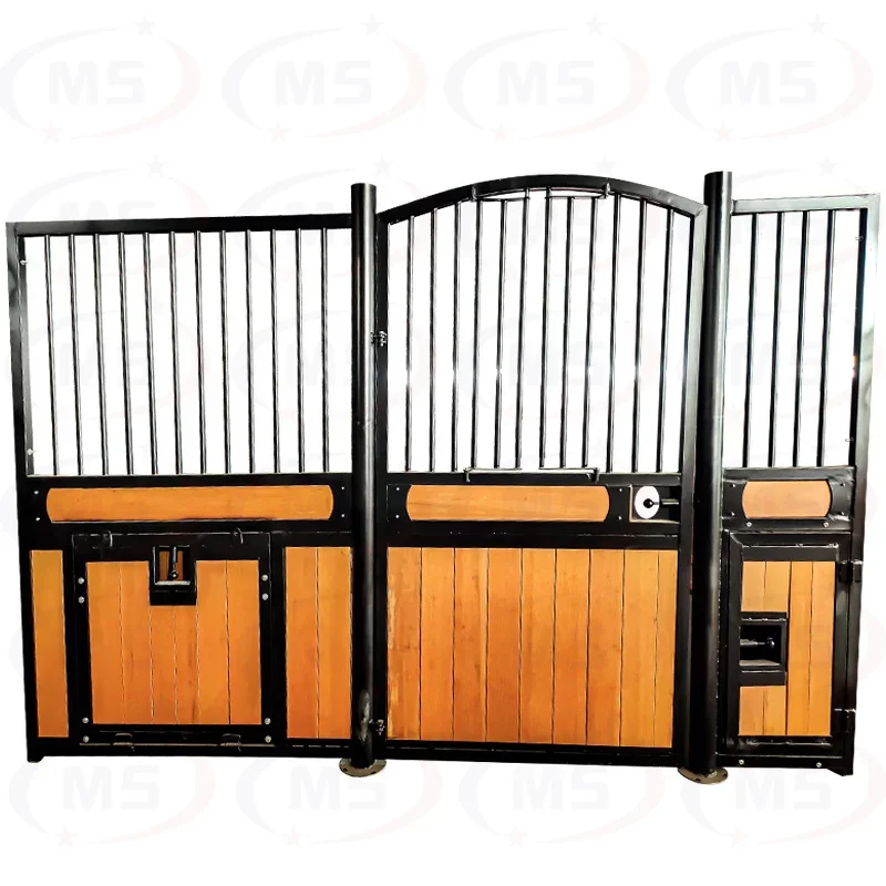 Customized Design Wooden Bamboo Horse Stable Horse Stall Horse box Back Side Panels