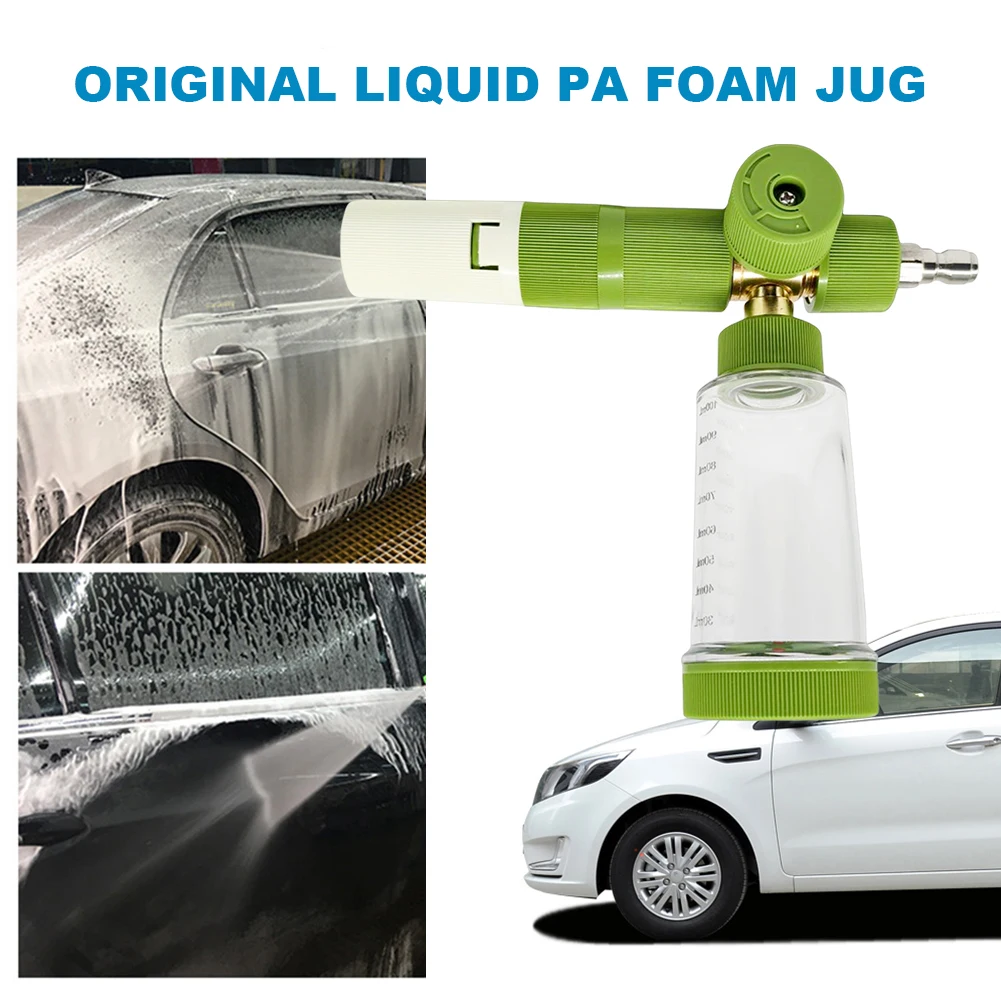 

100ml Water Foam Pot with 1/4 Inch Quick Connector Soap Foam Spray Bottle Pressure Washer Gun for Cleaning Cars SUVs