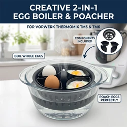 High Quality Creative 2-in-1 Egg Cooker Kitchen Tool Accessories Kitchen Small Tools Suitable for TM5 TM6 Machine Accessories