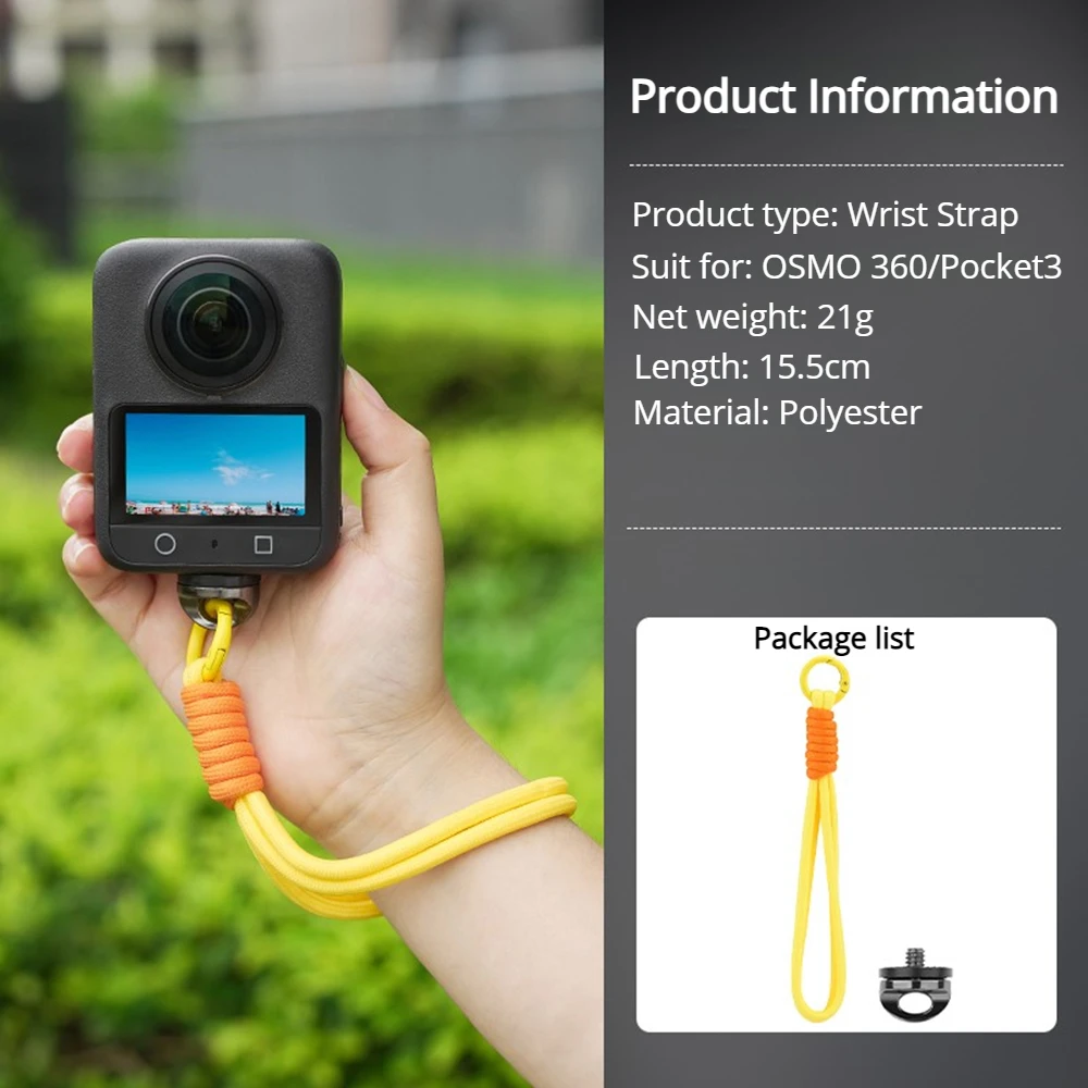 Kamera Quick Release Handgelenk Neck Strap Hand Seil für Insta360 X4/X3 DJI OSMO 360 Pocket3/2 Gopro 13/12 DSLR Kameras Zubehör