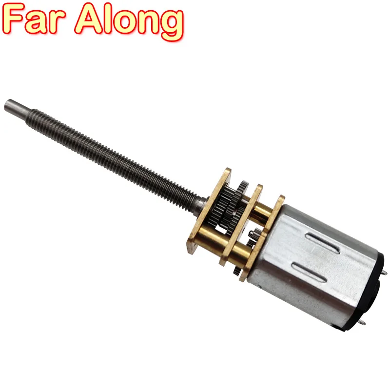 Long Threaded Shaft M3*34 3V6V12V Mini DC Geared Motors Low RPM To HIgh Speed 15-1000RPM Adjustable Speed Reversible In DC Motor