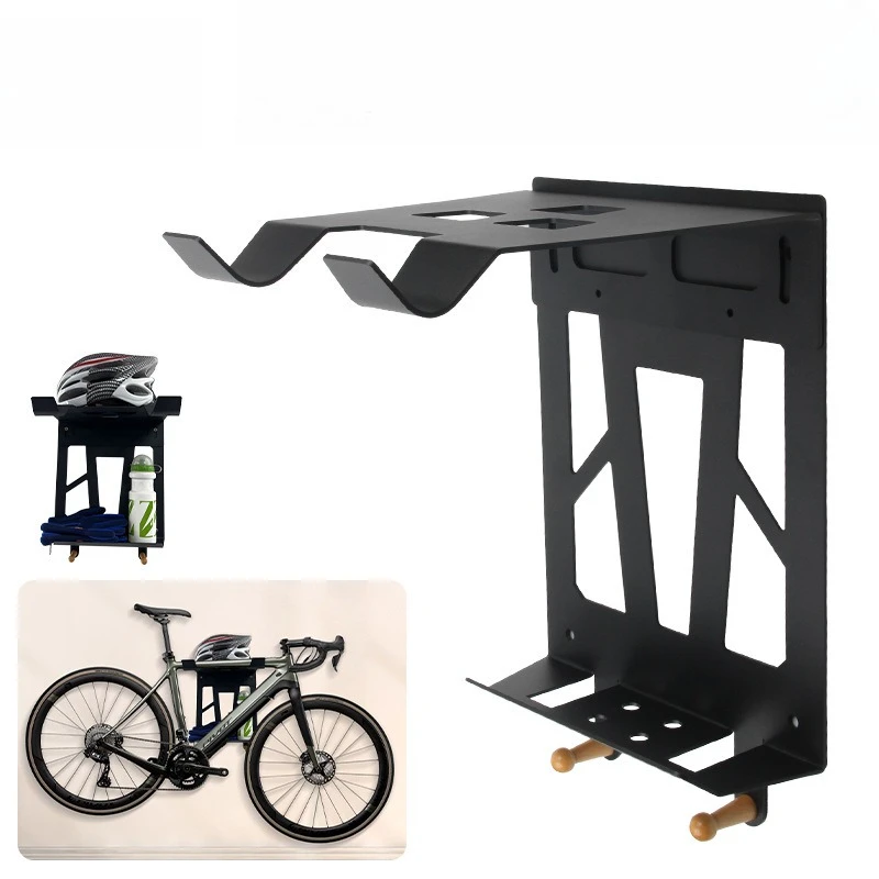 Road Bike Wall-mounted Storage Bicycle Racks Easy Install Carbon Steel Integrated Type Thickened Bike Racks Bicycle Accessories