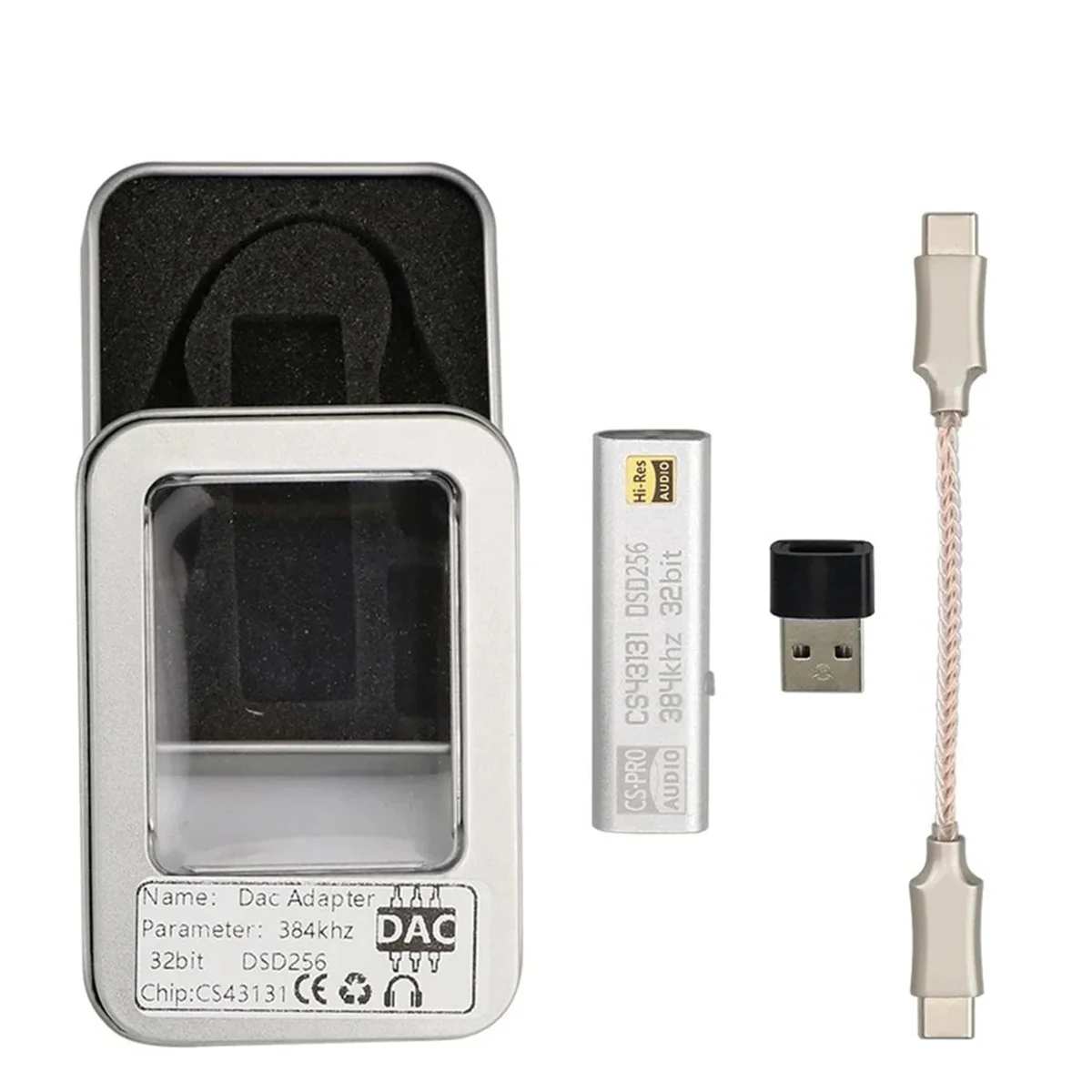

DAC CS43131 DSD256 Усилитель для наушников USB типа C на выходе 3,5 мм AUX-адаптер Hi-Fi аудиочип декодер усилителя для Android XY