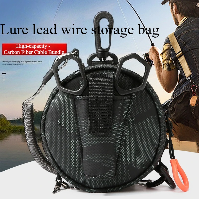 

Многофункциональная портативная рыболовная сумка для хранения проволоки, лески, катушек, основной и дополнительной лески.